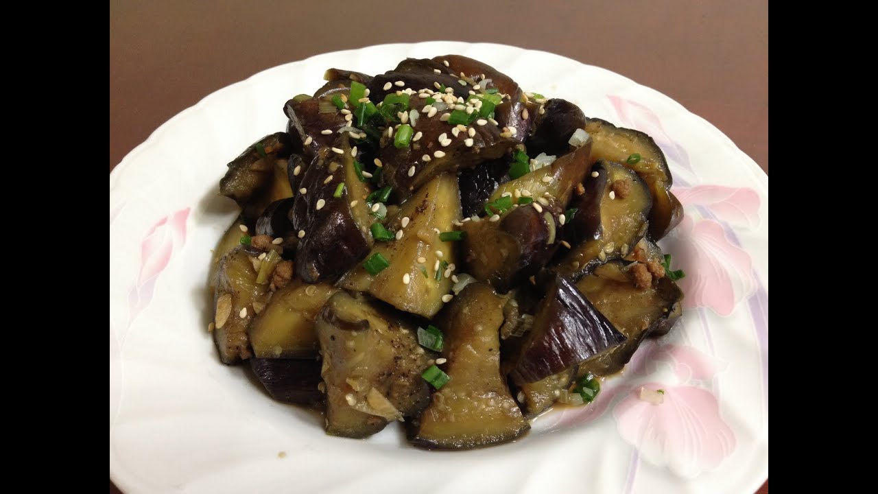 134-2 Stir Fried Eggplant - 가지볶음 (집밥 백선생 6회) - Youtube