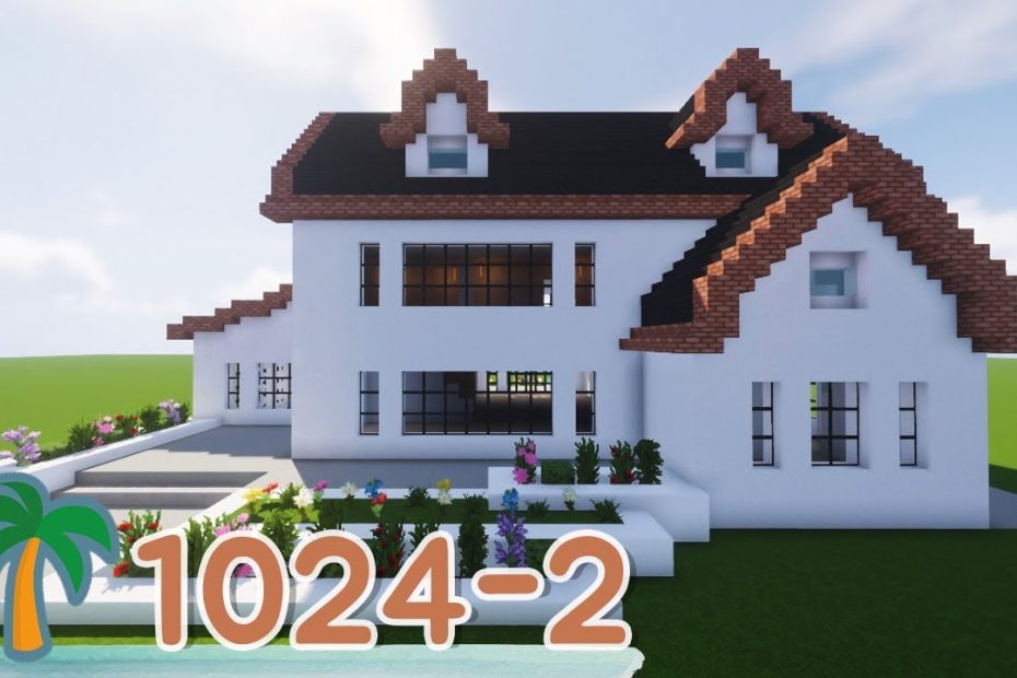 1024-1 마인크래프트 건축강좌 / 4면이 다 이쁜 집 (Minecraft House) - Youtube