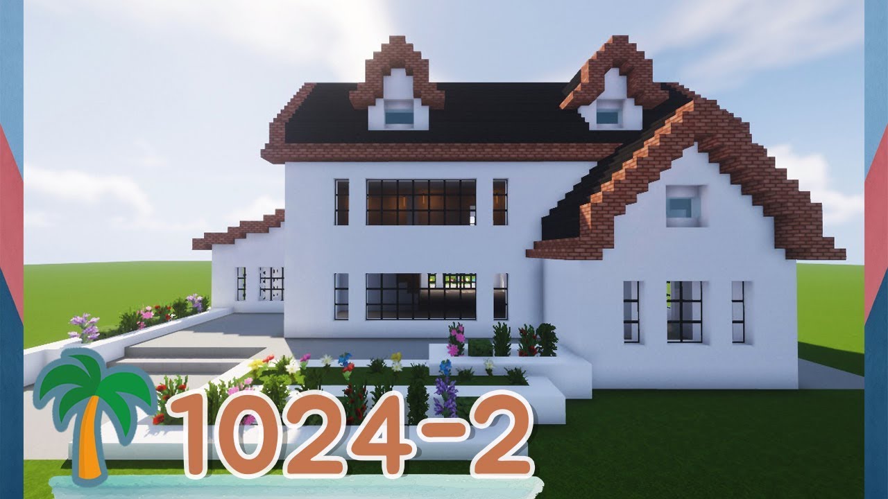 1024-1 마인크래프트 건축강좌 / 4면이 다 이쁜 집 (Minecraft House) - Youtube