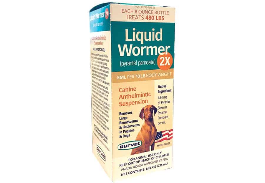 Canine Liquid Wormer 2X Dog Deworming Liquid 8 Oz | Upco