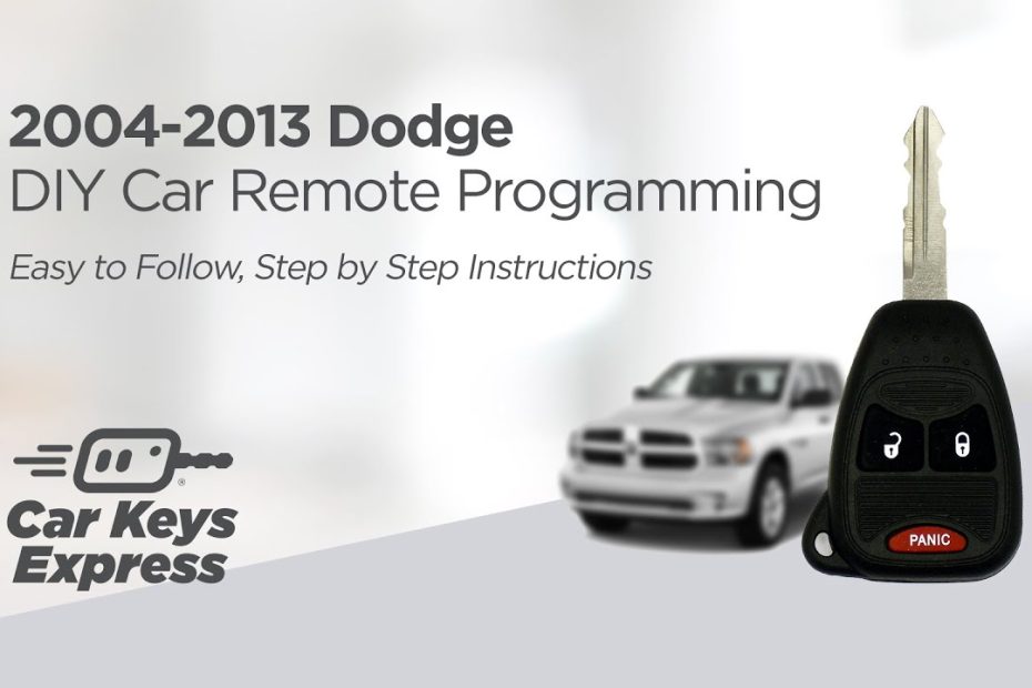 2004-2013 Dodge Diy Car Remote Programming - Easy To Follow, Step By Step  Instructions - Youtube