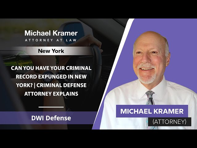 Can You Have Your Criminal Record Expunged In New York? | Criminal Defense  Attorney Explains - Ny - Youtube