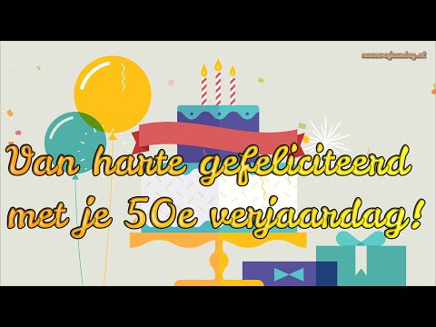 50 JAAR! Gefeliciteerd met je 50e verjaardag! 🎈 | FIJNE VERJAARDAG! #naamverjaardag 50 JAAR! Gefeliciteerd met je 50e verjaardag! 🎈 | FIJNE VERJAARDAG! #naamverjaardag